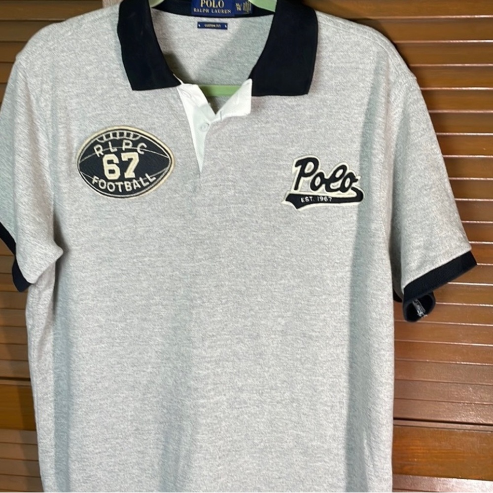 Rare Vintage Ralph Lauren Polo Script football patch